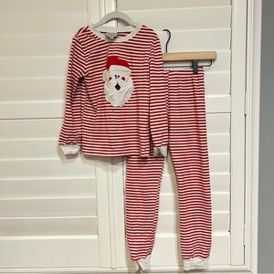 Southern Smocked Company Santa Appliqué Set Red White Size 10